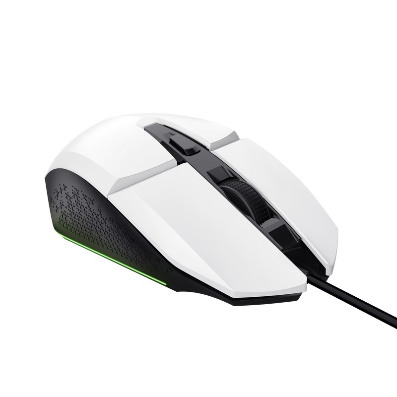 Mouse Gaming Trust GXT 109W FELOX, USB, White photo 3