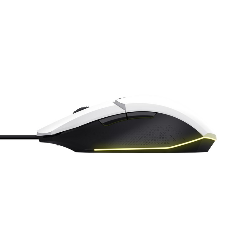 Mouse Gaming Trust GXT 109W FELOX, USB, White photo 5