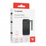 M.2 Внешний SSD Verbatim Pocket / 1TB / USB 3.2 Gen 2 / Black/Grey thumbnav 3