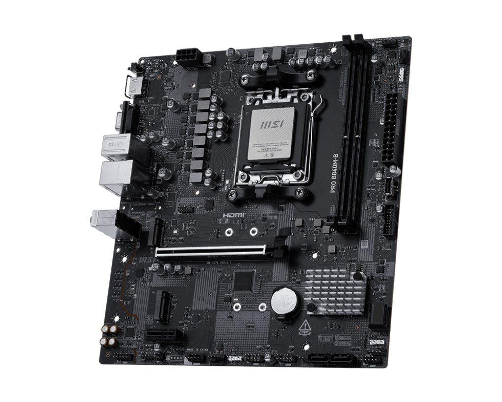 Placa de baza MSI PRO B840M-B / AM5 / B840 / DDR5 / mATX photo 3