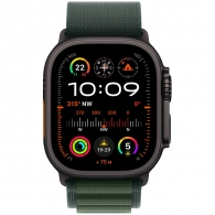 Smart watch Apple Watch Ultra 2 2024 GPS + Cellular 49mm Black Titanium Case with Dark Green Alpine Loop - Small (MX4Q3RB/A) thumbnav 2