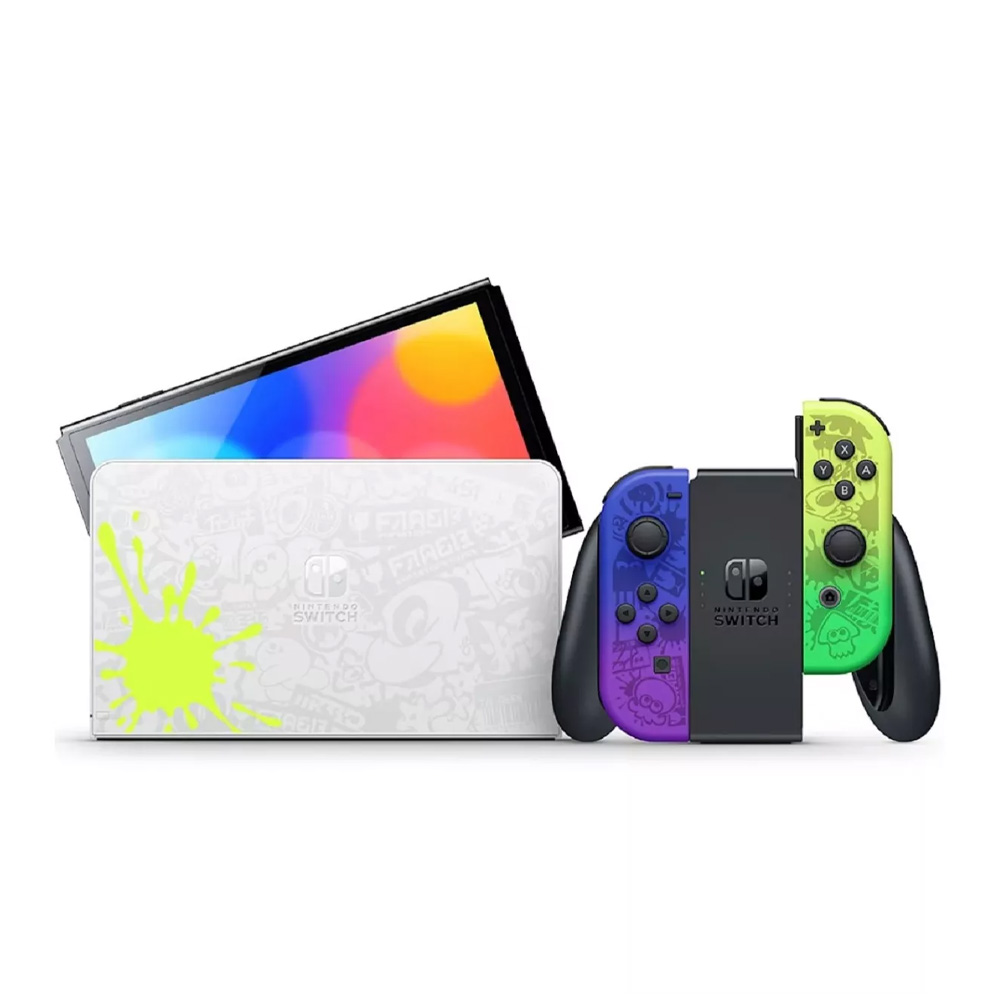 Consola pentru jocuri Nintendo Switch Oled 64GB Splatoon 3 Special Edition (HEG-S-KCAAA) photo 3
