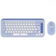 Клавиатура + мышь беспроводная Logitech POP ICON COMBO LILAC (920-013078) 