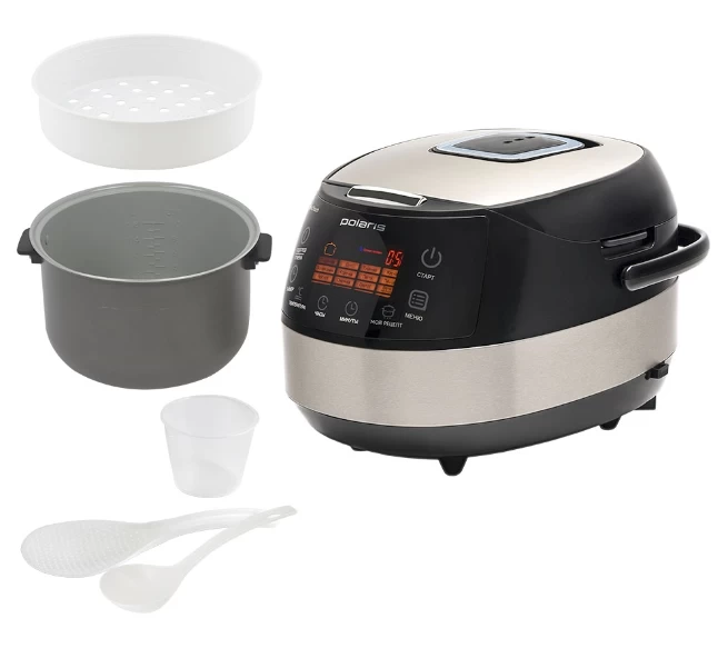 Multifierbator Polaris PMC0517AD / 5 l si mai mult / 860 / 52 programe / Argintiu cu negru photo 2