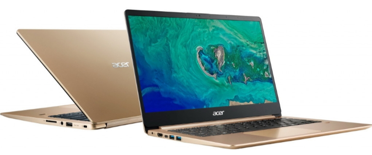 Laptop Acer Ultrabook Swift 1 Swift 1 Luxury Gold 15.6” / 4 GB / 128 GB / Pentium Silver / UHD Graphics / Auriu si roz photo 2