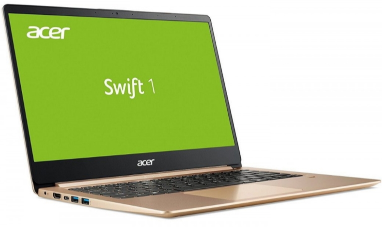Laptop Acer Ultrabook Swift 1 Swift 1 Luxury Gold 15.6” / 4 GB / 128 GB / Pentium Silver / UHD Graphics / Auriu si roz photo 4