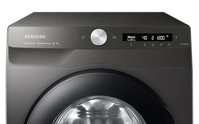 Стиральная машина Samsung WW80A6S24AN 8 кг / 1200 об/мин / A+++ / Черный photo 4