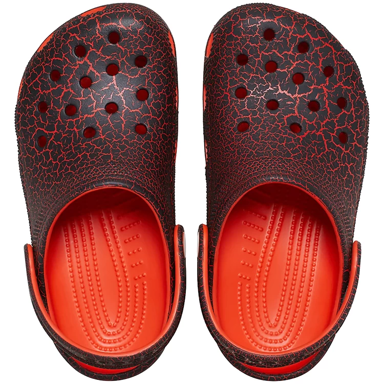 Slapi Crocs Classic Crackle Clog T pt Barbati / 25-26 / Rosu photo 4