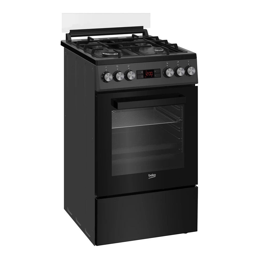 Газовая плита Beko FSM52330NAO / 4 конфорок / 50 см / Черный photo 2