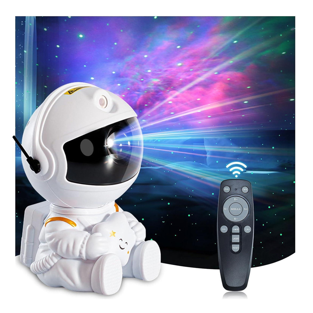 Proiector LED Woo Cute Series Night Light Astronaut, White photo 3