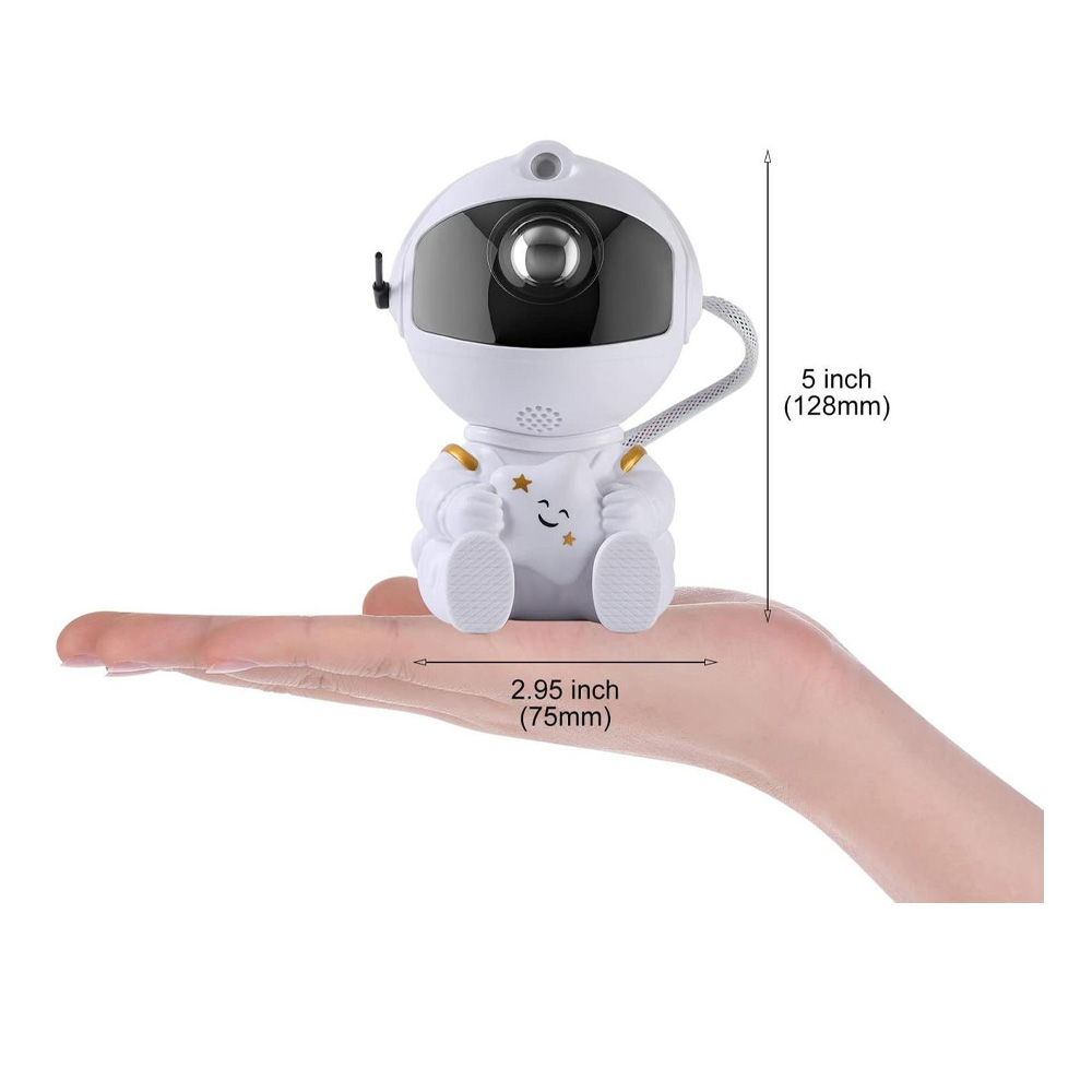 Proiector LED Woo Cute Series Night Light Astronaut, White photo 6