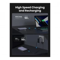 Внешний аккумулятор Ugreen 20000mAh 100W Two-way Fast Charging Grey thumbnav 2