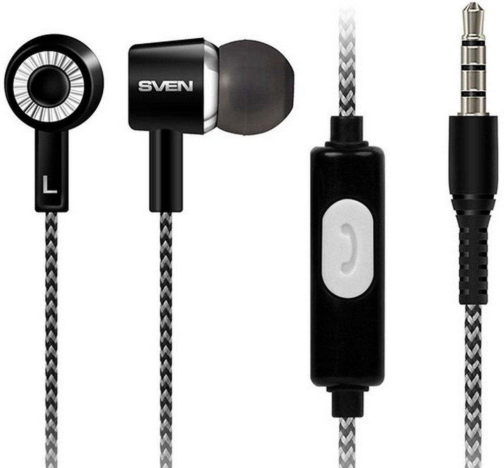 Căști Sven E-109M Negru cu sur Cu fir / Home and Office / Negru cu sur photo 2