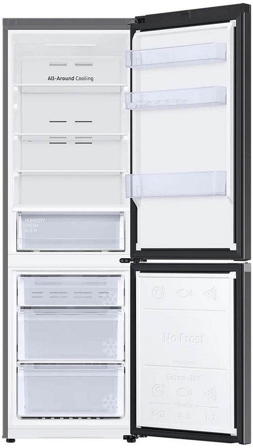 Frigider cu doua usi Samsung RB34C670EB1 / 340 l / 185.3 cm / F / Negru photo 2