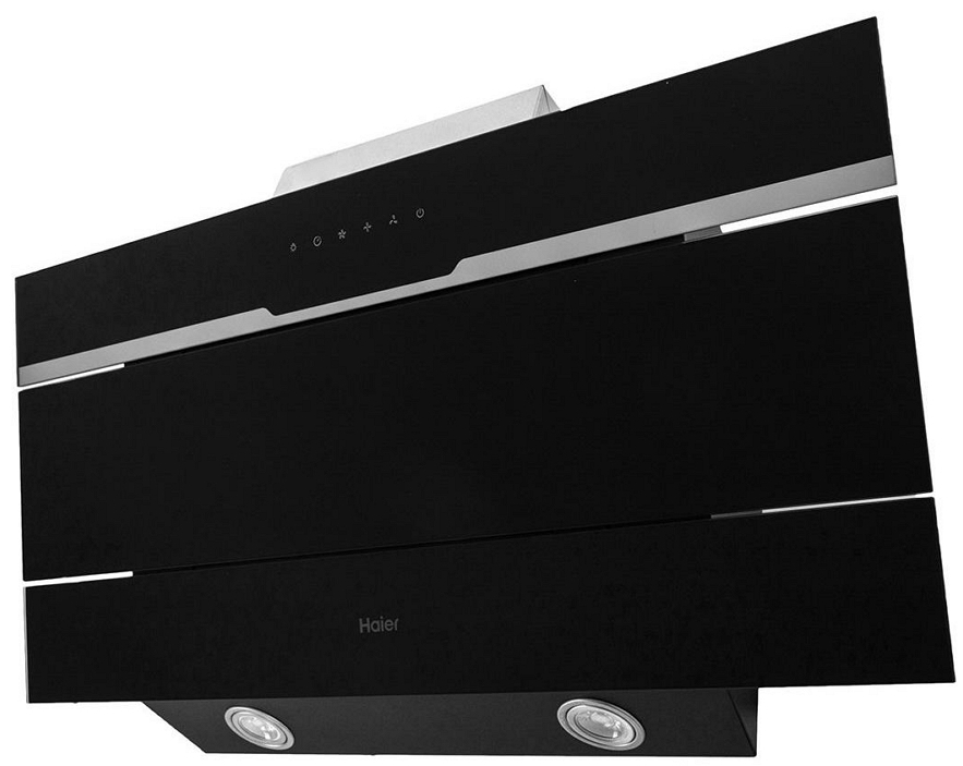 Вытяжка Haier HVXW992GBA / Наклонная / 25 кв.м и более / Черный photo 2