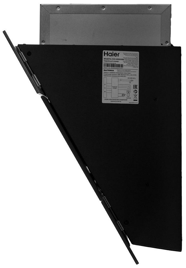 Вытяжка Haier HVXW992GBA / Наклонная / 25 кв.м и более / Черный photo 3