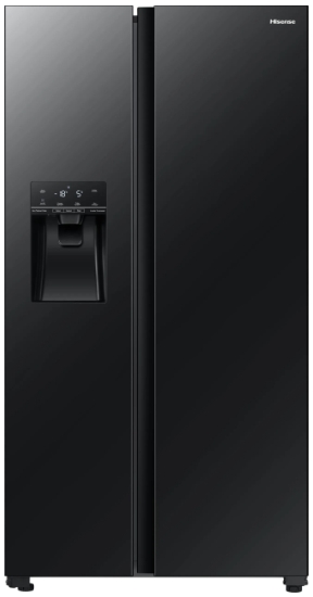 Frigider Side-by-Side Hisense RS694N4GBE / 562 l / 178.6 cm / E / Negru photo 1 Frigider Side-by-Side Hisense RS694N4GBE / 562 l / 178.6 cm / E / Negru photo 1