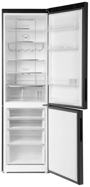 Frigider cu doua usi Haier C2F737CDBG / 386 l / 199.8 cm / F / Negru photo 4