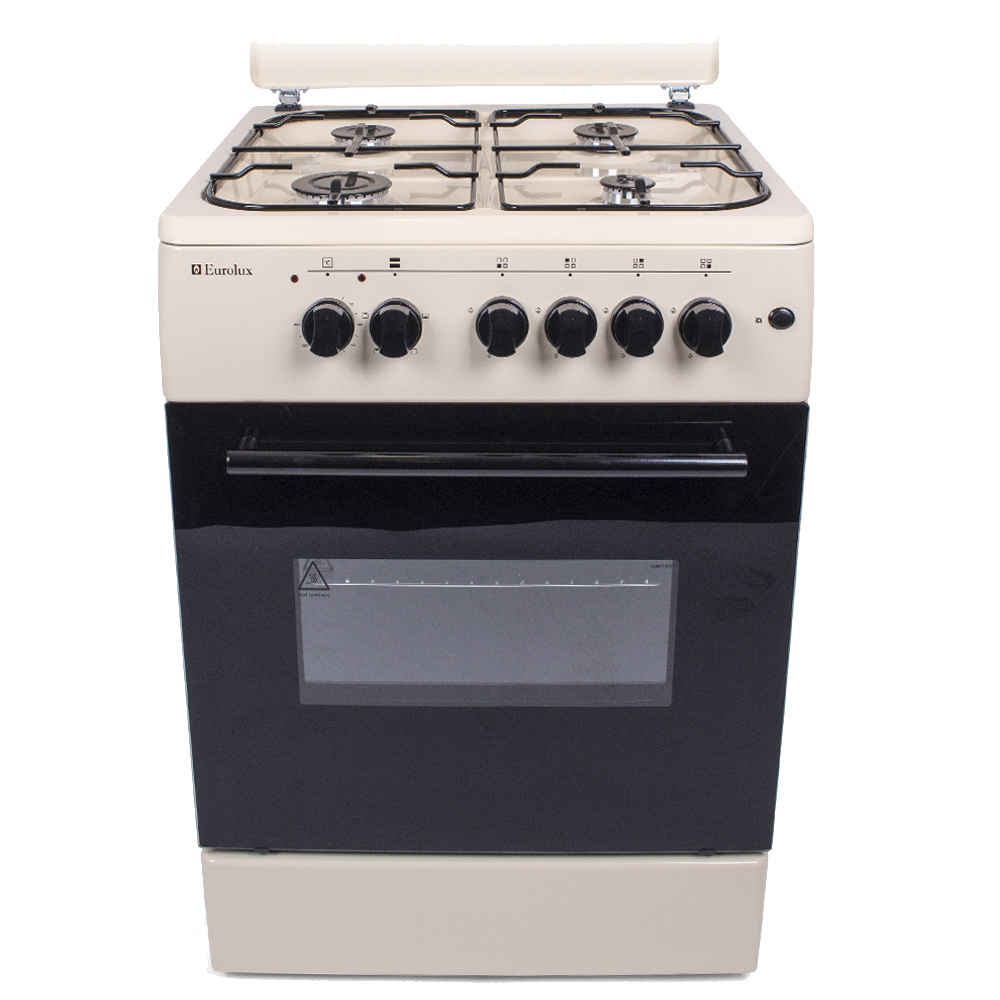 Газовая плита Eurolux TE6640IBG / 4 конфорок / 60 см / Бежевый photo 3