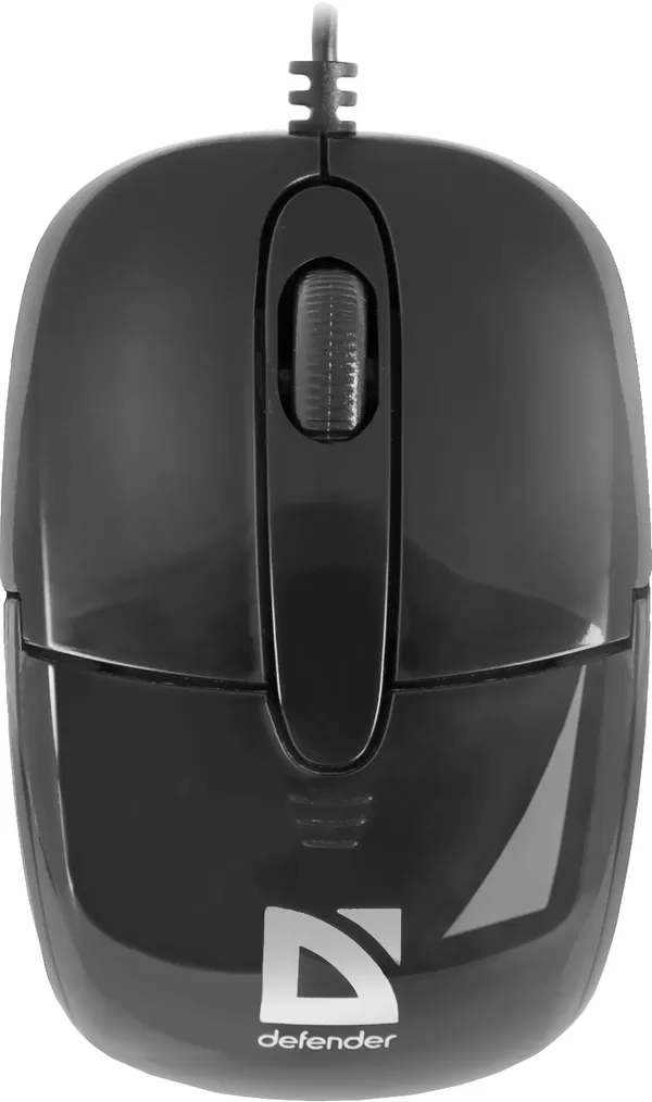 Mouse cu fir Defender MS130BI Negru / Optic / Negru photo 1