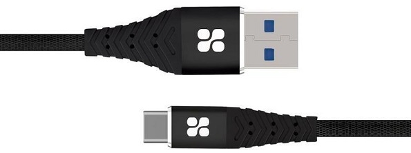 Кабель USB-A - USB Type-C Promate AISNERVELINKCBK 1.2 /1.2м /Черный photo 1 Кабель USB-A - USB Type-C Promate AISNERVELINKCBK 1.2 /1.2м /Черный photo 1