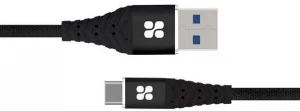 Cablu USB-A - USB Type-C Promate AISNERVELINKCBK 