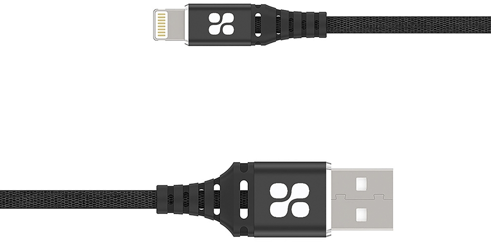 Кабель USB-A - Lightning Promate NERVELINK-I.BLACK 1.2m 1.2 /1.2м /Черный photo 1
