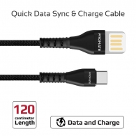 Cablu USB-A - USB Type-C Promate VigoRay-C Black thumbnav 2