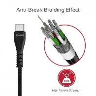 Cablu USB-A - USB Type-C Promate VigoRay-C Black thumbnav 4