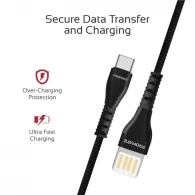 Cablu USB-A - USB Type-C Promate VigoRay-C Black thumbnav 5