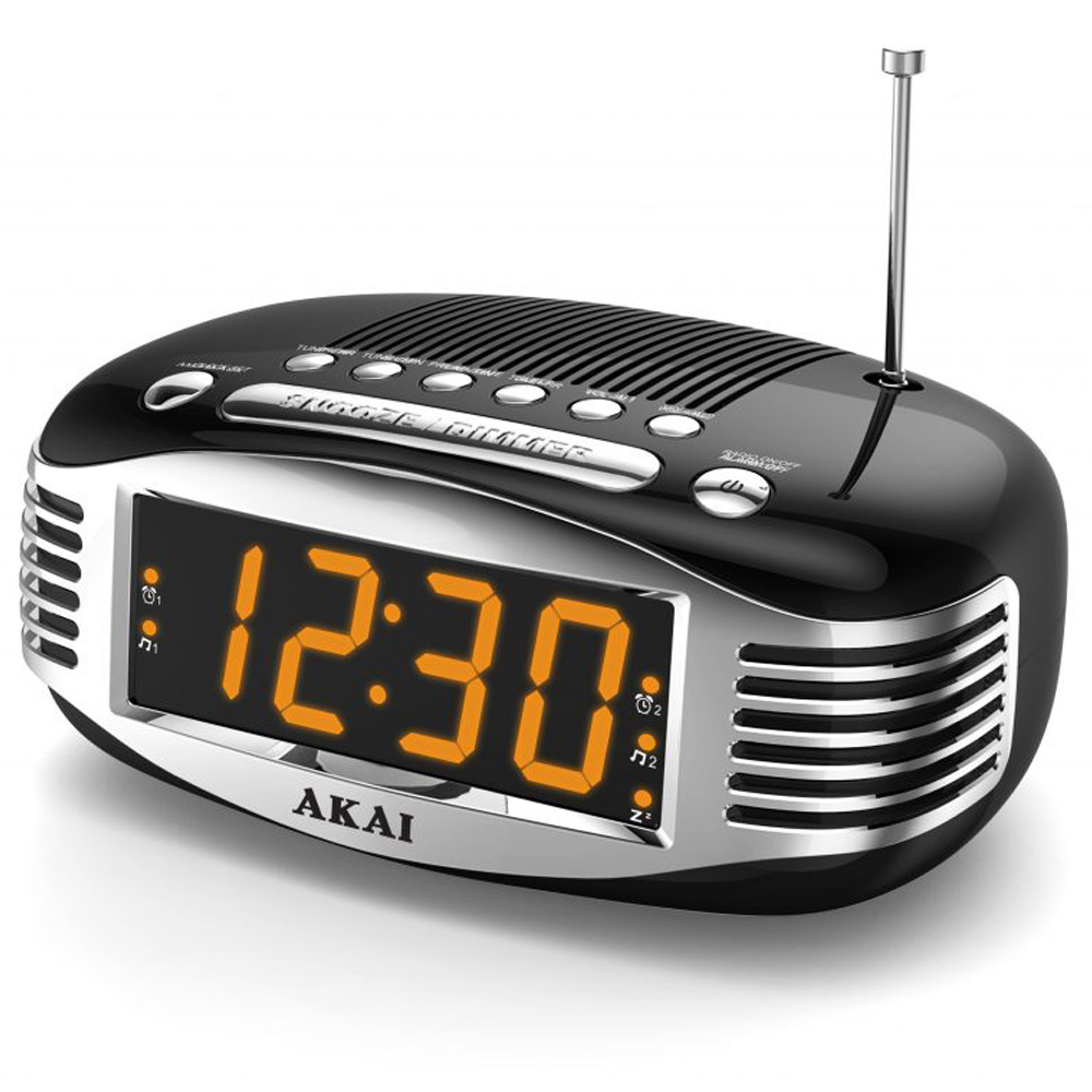 Radio cu ceas Akai CE-1500 BK Digital / Negru / Mono photo 1 Radio cu ceas Akai CE-1500 BK Digital / Negru / Mono photo 1