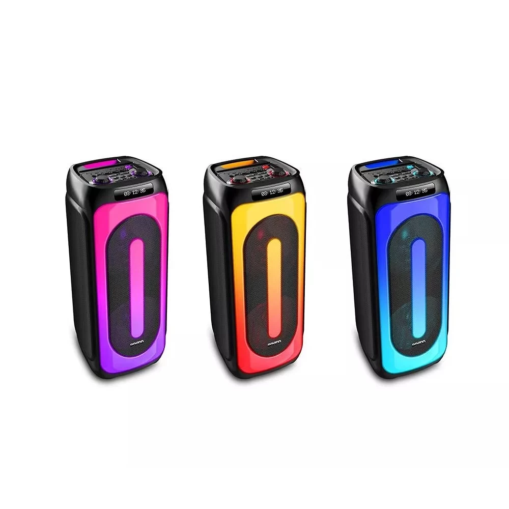 Eden Party Speaker ED-1015 with 2 Wireless Microphones 100W, 10", Black photo 1