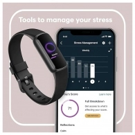 Фитнес-браслет Fitbit Luxe Black/Graphite Stainless Steel (FB422BKBK) thumbnav 4