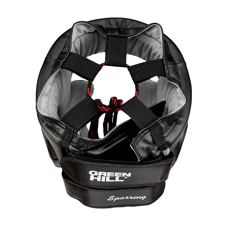 Шлем боксерский Green Hill Head Guard Sparring HGS-9409, Черный	 photo 5