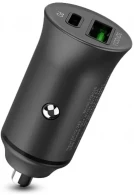 Зарядное устройство авто. для телефона Helmet HMTCACPWTCBK 