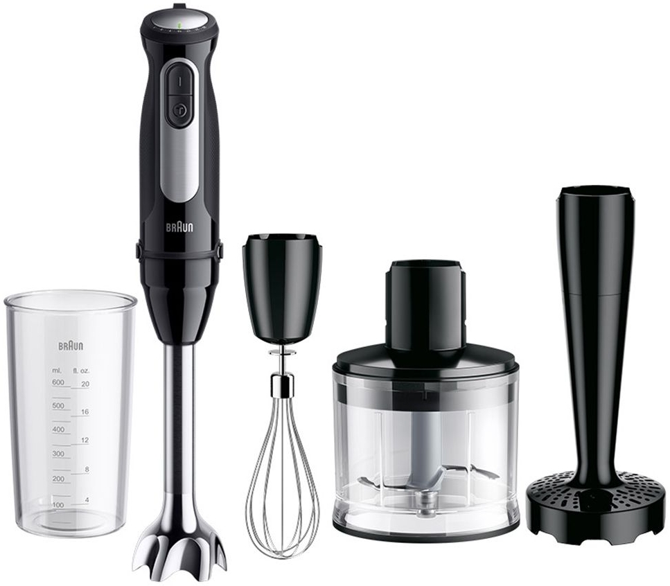 Блендер Погружной Braun MQ55307MBK Черный / 25 скоростей / 700 мл photo 1 Блендер Погружной Braun MQ55307MBK Черный / 25 скоростей / 700 мл photo 1