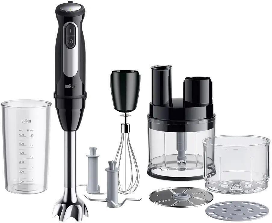 Blender Submersibil Braun MQ55755MBK Negru / 25 viteze / 700 ml photo 2