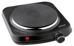 Plita de masa electrica Sencor SCP 1504BK, 1 arzatoare, 1500 W, Negru 