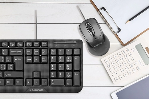 Tastatura + mouse fara fir Promate Combo-KM1 / Membrana photo 3