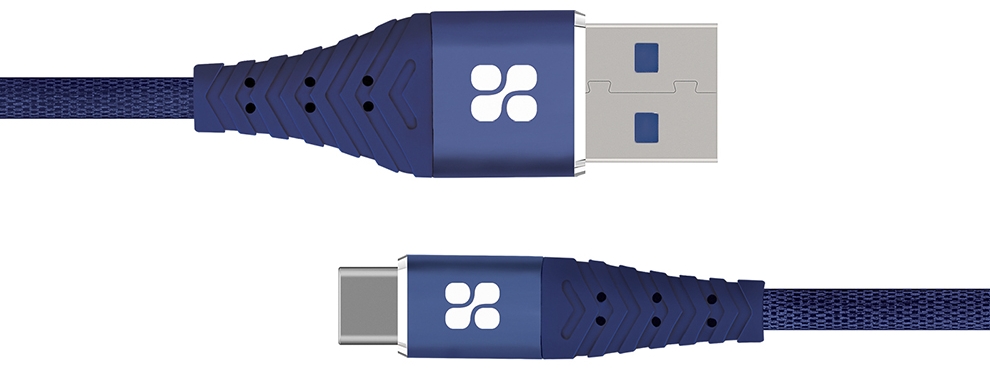 Кабель USB-A - USB Type-C Promate NerveLink-C.Blue 1.2m 1.2 /1.2м /Cиний photo 1 Кабель USB-A - USB Type-C Promate NerveLink-C.Blue 1.2m 1.2 /1.2м /Cиний photo 1