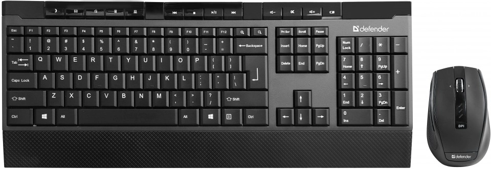Tastatura + mouse fara fir Defender Cambridge C-995 / Membrana photo 1