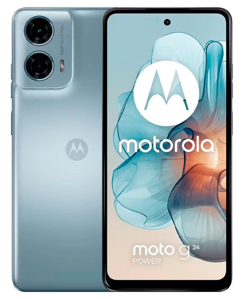 Смартфон Motorola Moto G24 Power / 6.56'' / 8 ГБ / 256 ГБ / Светло-синий photo 1 Смартфон Motorola Moto G24 Power / 6.56'' / 8 ГБ / 256 ГБ / Светло-синий photo 1