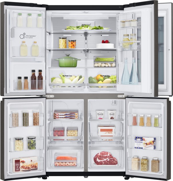 Frigider French Door LG GRX24FMKBL / 563 l / 179.3 cm / A+ / Negru photo 4