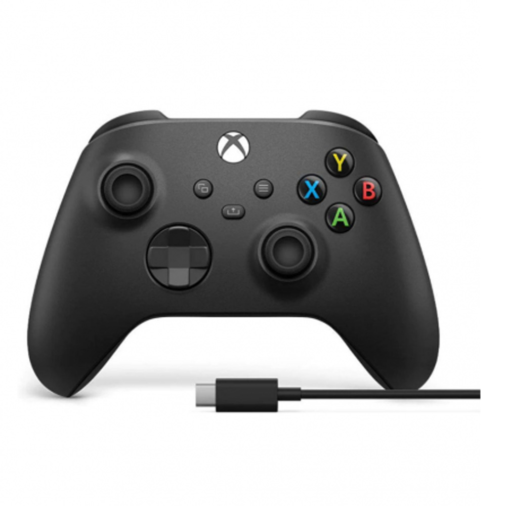Геймпад Microsoft Xbox Controller Wireless Black+Cable Win 10 photo 3