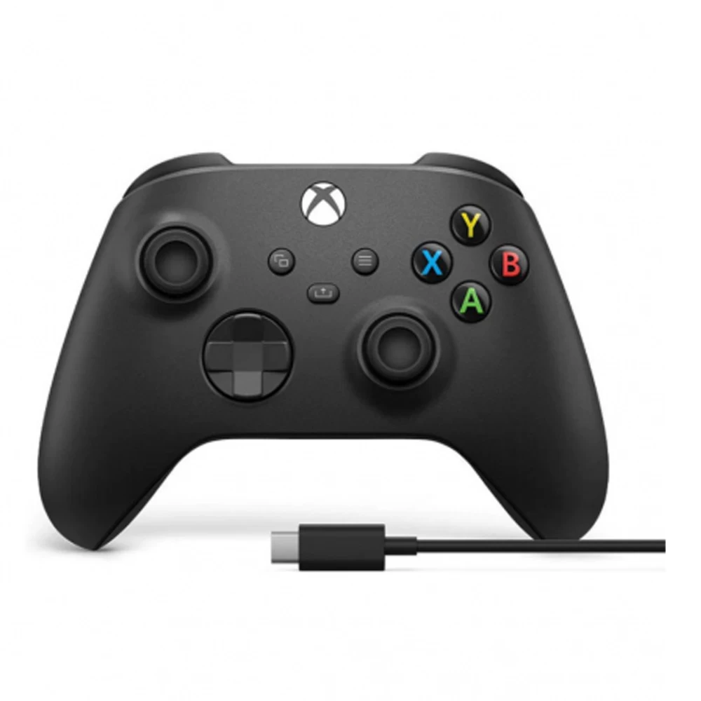 Gamepad Microsoft Xbox Controller Wireless Black+Cable Win 10 photo 3