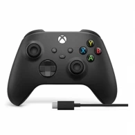 Gamepad Microsoft Xbox Controller Wireless Black+Cable Win 10 thumbnav 3