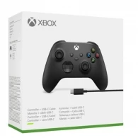 Gamepad Microsoft Xbox Controller Wireless Black+Cable Win 10 thumbnav 5