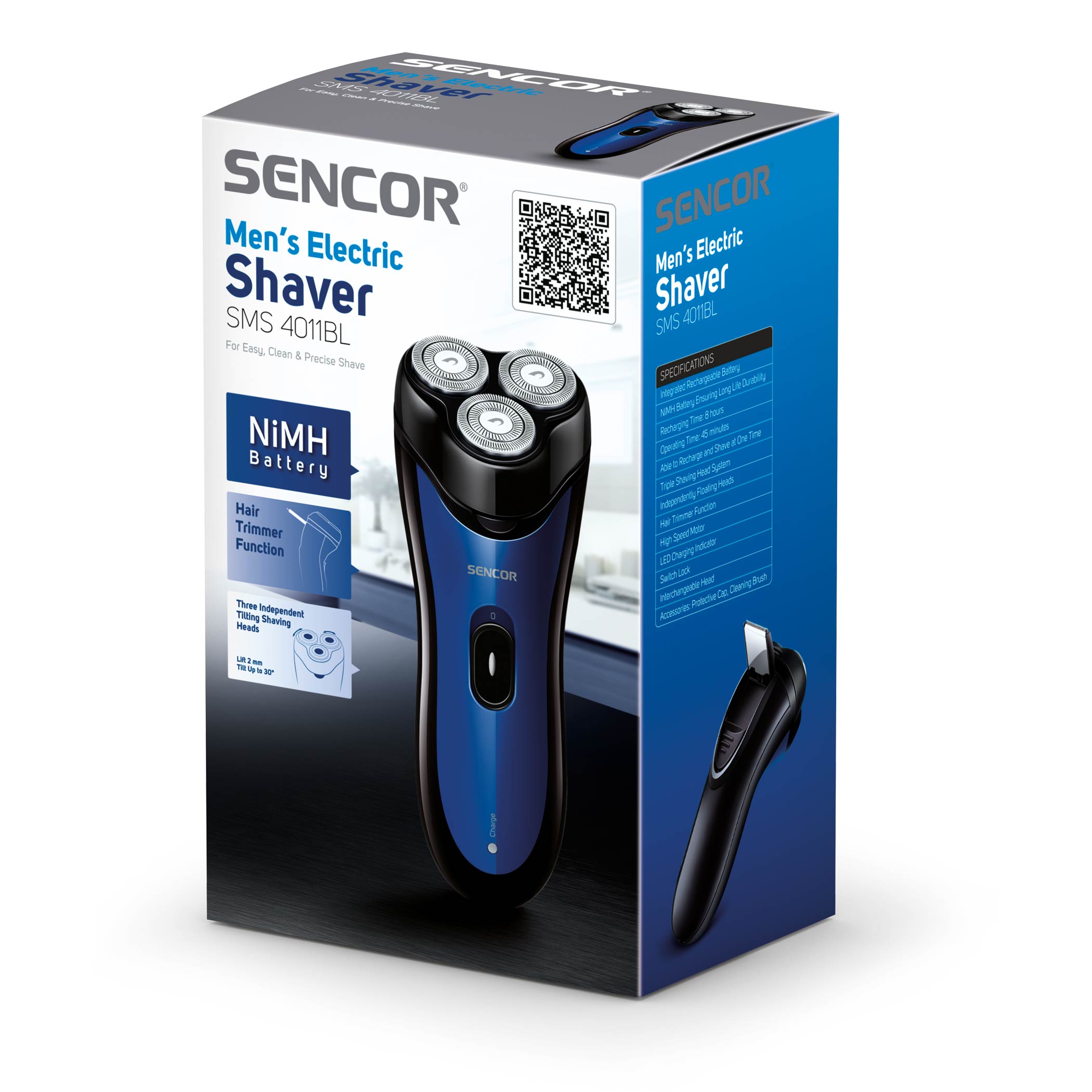 Электробритва Sencor SMS4011BL Черный с синим photo 3