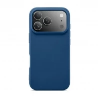 Husa WOO Liquid Silicone iPhone 17 Pro Max, Blue 