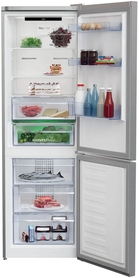 Холодильник двухдверный Beko RCNA366E40ZXBN / 324 л / 185.2 см / E / Серый photo 3